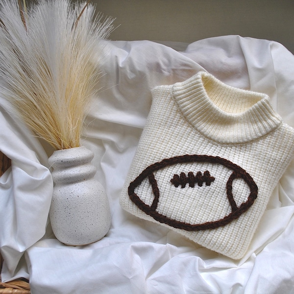 Pull personnalisé bébé garçon - équipement pour bébé, cadeaux pour bébé, garçon, football, football LSU, sport, personnalisé - Cousu à la main, personnalisé, sport