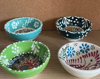 Mini bol, anneau de plat rustique, bols en céramique, cadeau unique, bol décoratif