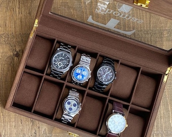 Personalized Watch Storage Box: Custom Logo Engraved Watch Case
