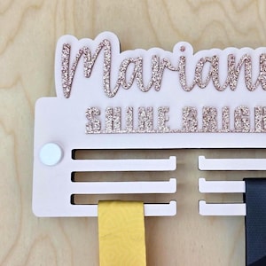 Personalized Kids Medal Holder: Custom Youth Sports Small Display Rack Bedroom Decor