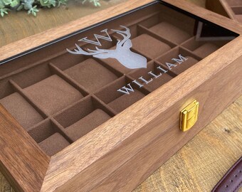 Personalized Watch Box: Engraved Collector Watch Case