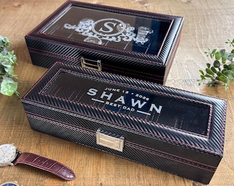Carbon Fiber Style Watch Box Personalized Luxury Watch Case