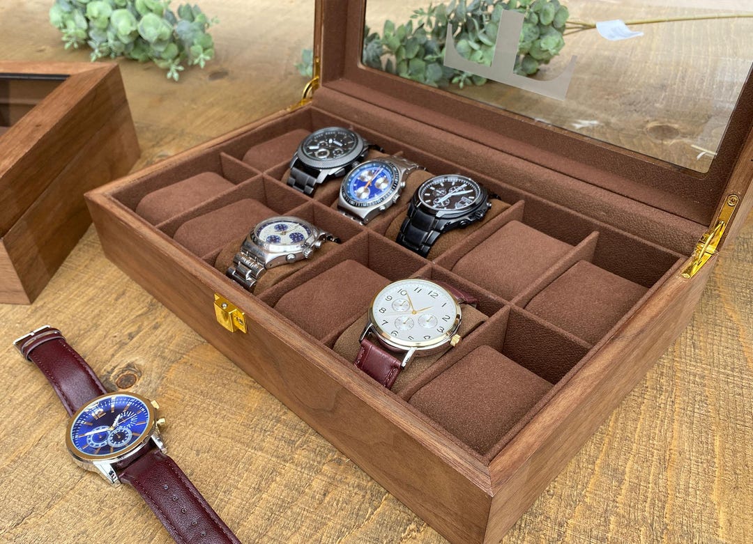 Personalized Watch Box: Custom Watch Case Organizer #WB12 - Etsy Canada