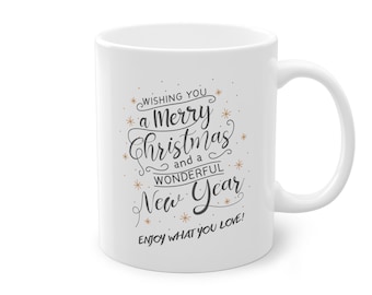 Stylish Christmas cup - coffee cup -
