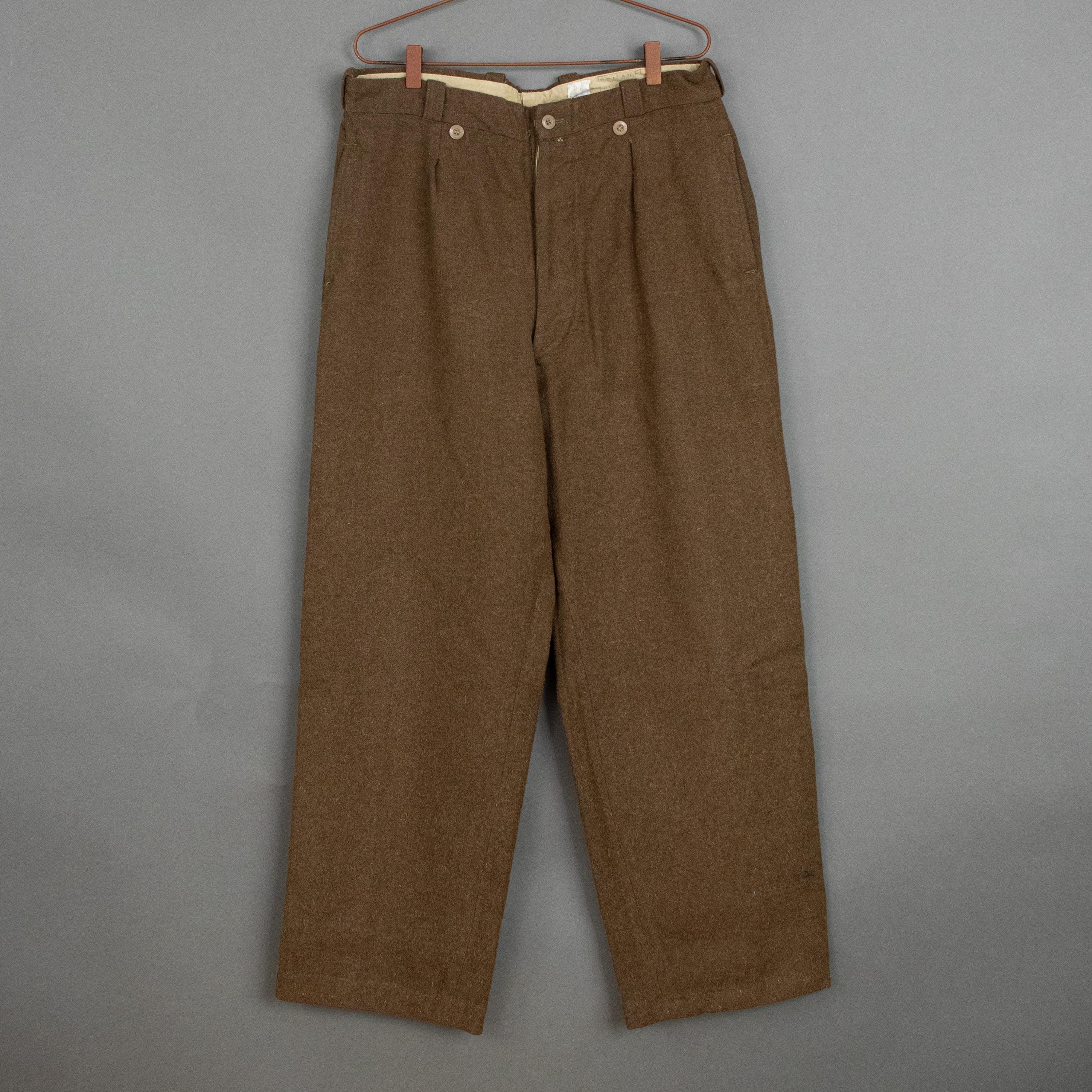 美品 W28 米軍実物 50s ARMY チノパン 45チノ ダブルステッチ ② 美品 W28 米軍実物 50s ARMY チノパン 45チノ ダブルステッチ ②