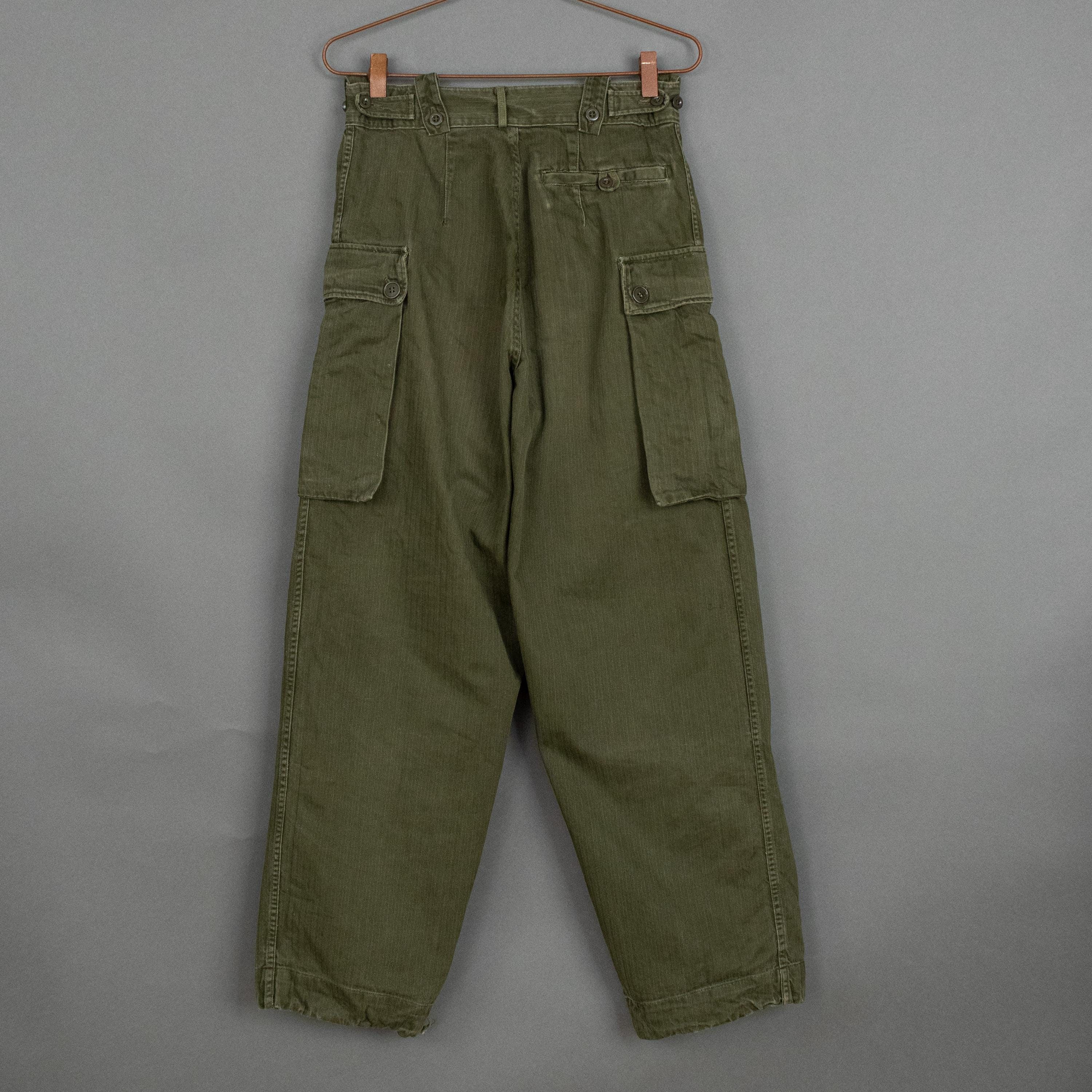 60s dutch army military pants 軍パン 60s Vintage Dutch Army M58 Herringbone Twill Field Trousers