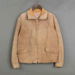 Veste vintage des années 60 en daim, taille L