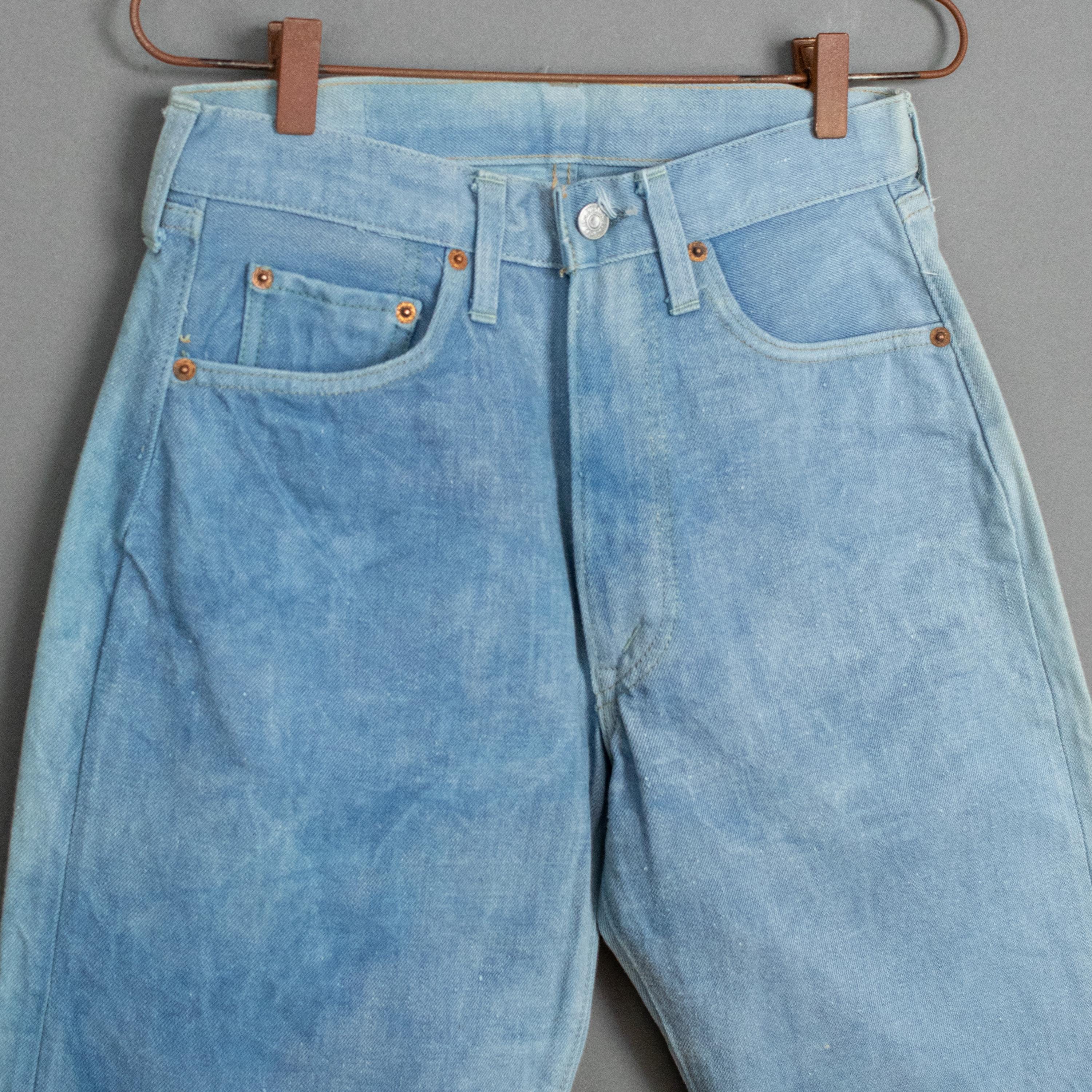Vintage 60s Levi's 502XX Selvedge Denim Jeans Size W28 L31