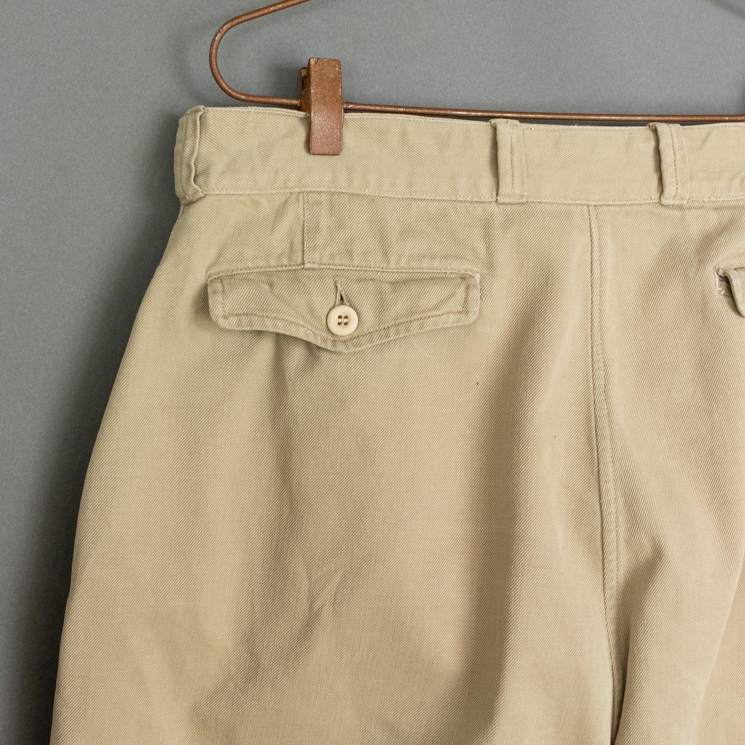 50s フランス軍　M52チノ　後期型　サイズ34 50s フランス軍 M52チノ 後期型 サイズ34 French Army M52 Chino