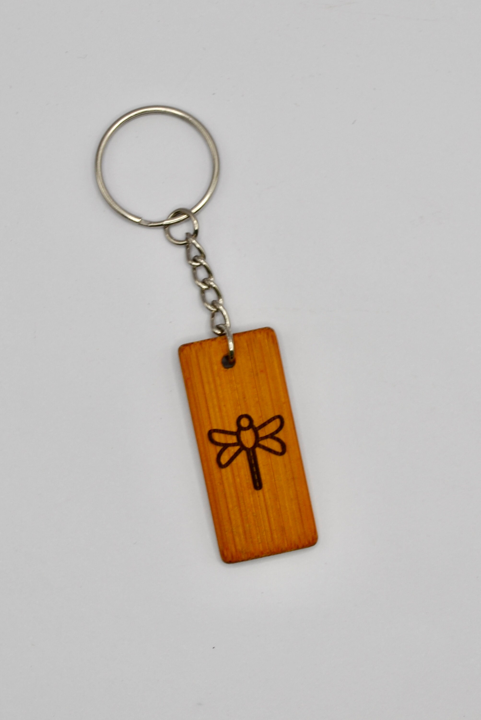 Double Sided Engraved Bamboo Keychains - Etsy