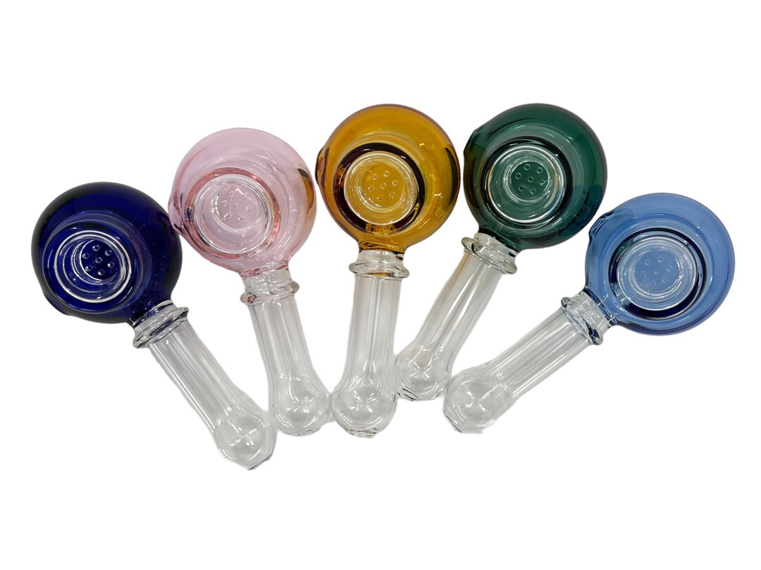 4 1/2 Inch Glass Pipe With Builtin Screen Heavy Duty