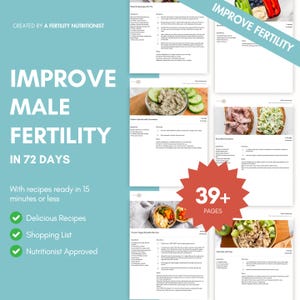Improve Meal Fertility in 72 Days | Healthy Diet for Preconception | Mediterranean Meal Plan for Reproductive Health & Fertility Support