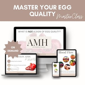 Egg Quality Masterclass PDF | Boost Fertility Naturally | Improve Egg Health & Fertility Outcomes