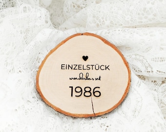 Wooden disc for a 40th birthday | 40th birthday gift | 40th birthday decoration