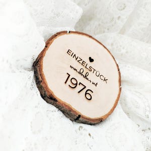 Wooden disc for a 50th birthday | 50th birthday gift | 50th birthday decoration image 2