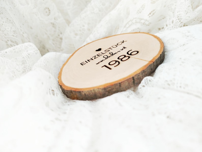 Wooden disc for a 40th birthday | 40th birthday gift | 40th birthday decoration image 2