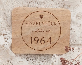 Holzplakette 60. Geburtstag | Geschenk 60. Geburtstag | Deko 60. Geburtstag