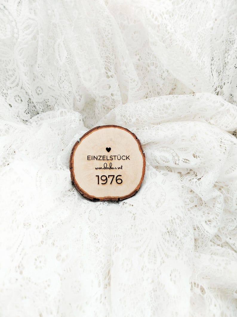 Wooden disc for a 50th birthday | 50th birthday gift | 50th birthday decoration image 1