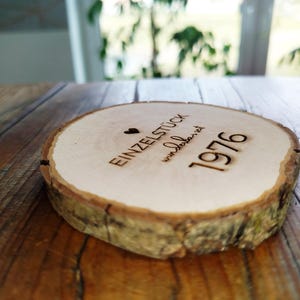 Wooden disc for a 50th birthday | 50th birthday gift | 50th birthday decoration image 4