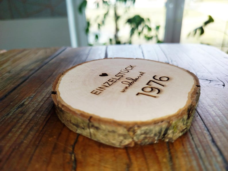 Wooden disc for a 50th birthday | 50th birthday gift | 50th birthday decoration image 4