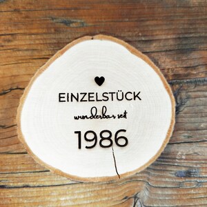 Wooden disc for a 40th birthday | 40th birthday gift | 40th birthday decoration image 6