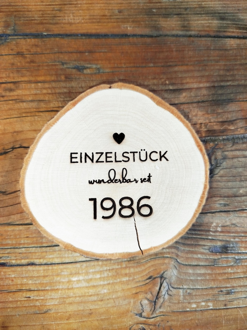 Wooden disc for a 40th birthday | 40th birthday gift | 40th birthday decoration image 6