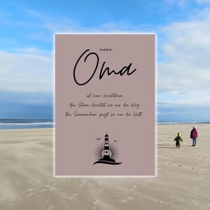 Poster &quot;Grandma is my lighthouse&quot;