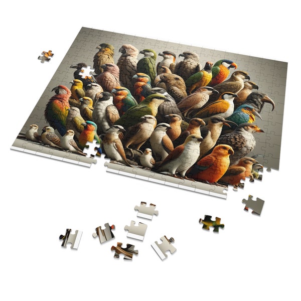 Puzzle d'oiseaux à gogo (30, 110, 252, 500, 1 000 pièces)