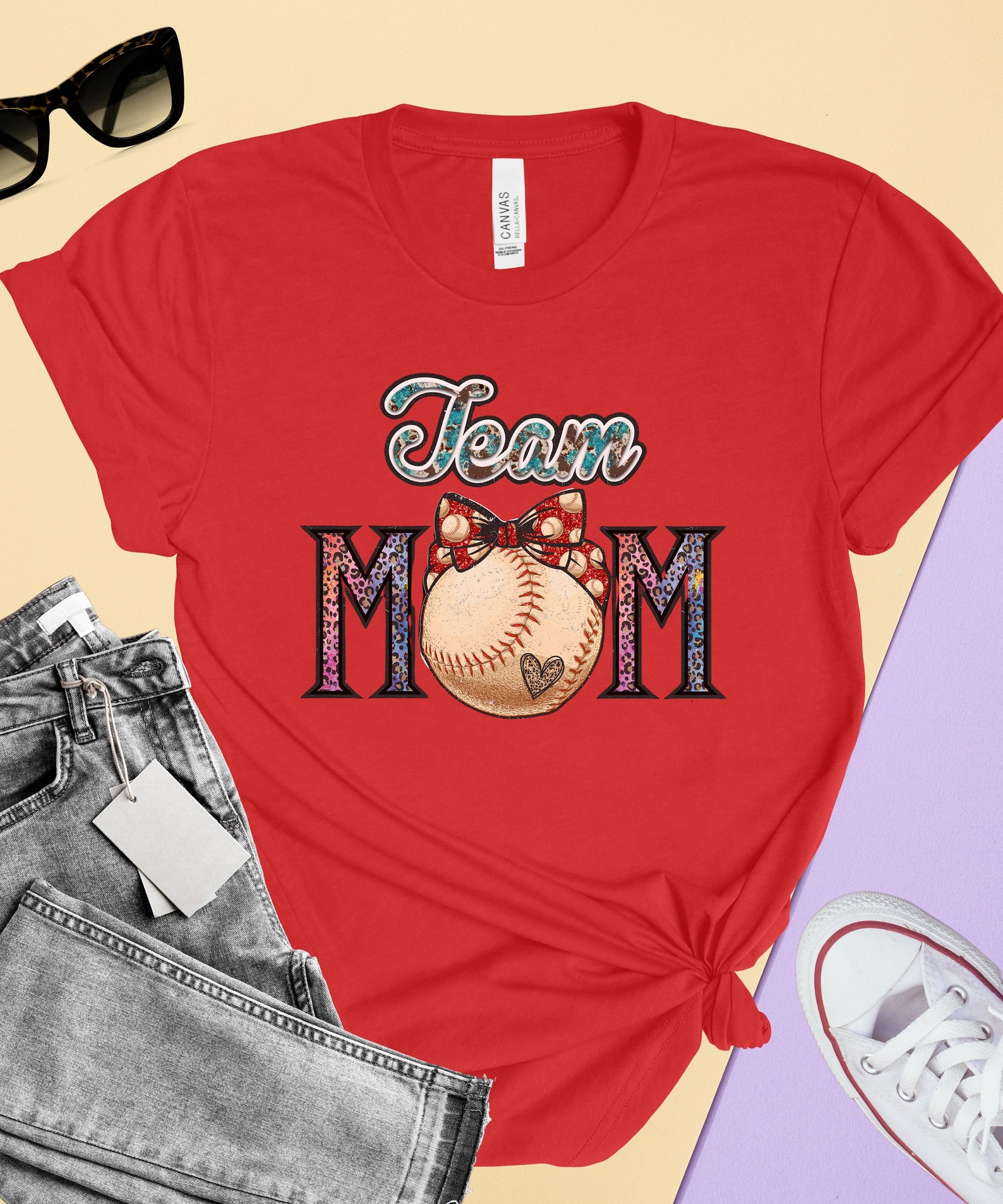 Team Mom Gift, Team Mom Tshirt, Baseball Team Mom Shirt, Team Mom