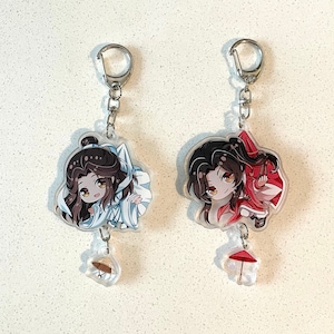 TGCF キーホルダー 天官の祝福、天関慈福 アクリルキーホルダー、華成、謝蓮