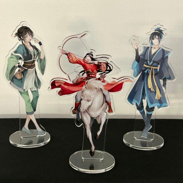 MDZS Standee, Mo Dao Zu Shi Acrylic Stand, Lan Wangji, Wei WuXian Standee, JiangCheng Desk Stand, Anime Standee