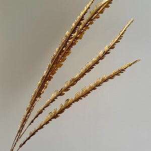 Glittered Gold Fern Sprig - Luxury Christmas Decor (100cm)