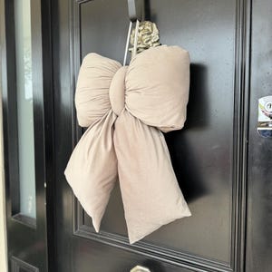 Mink Velvet Plush Bow - Decor for Doors and Christmas Trees in Various Sizes