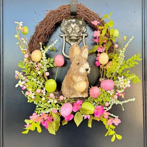 Bunny Rabbit Floral Wreath - Large - 50cm