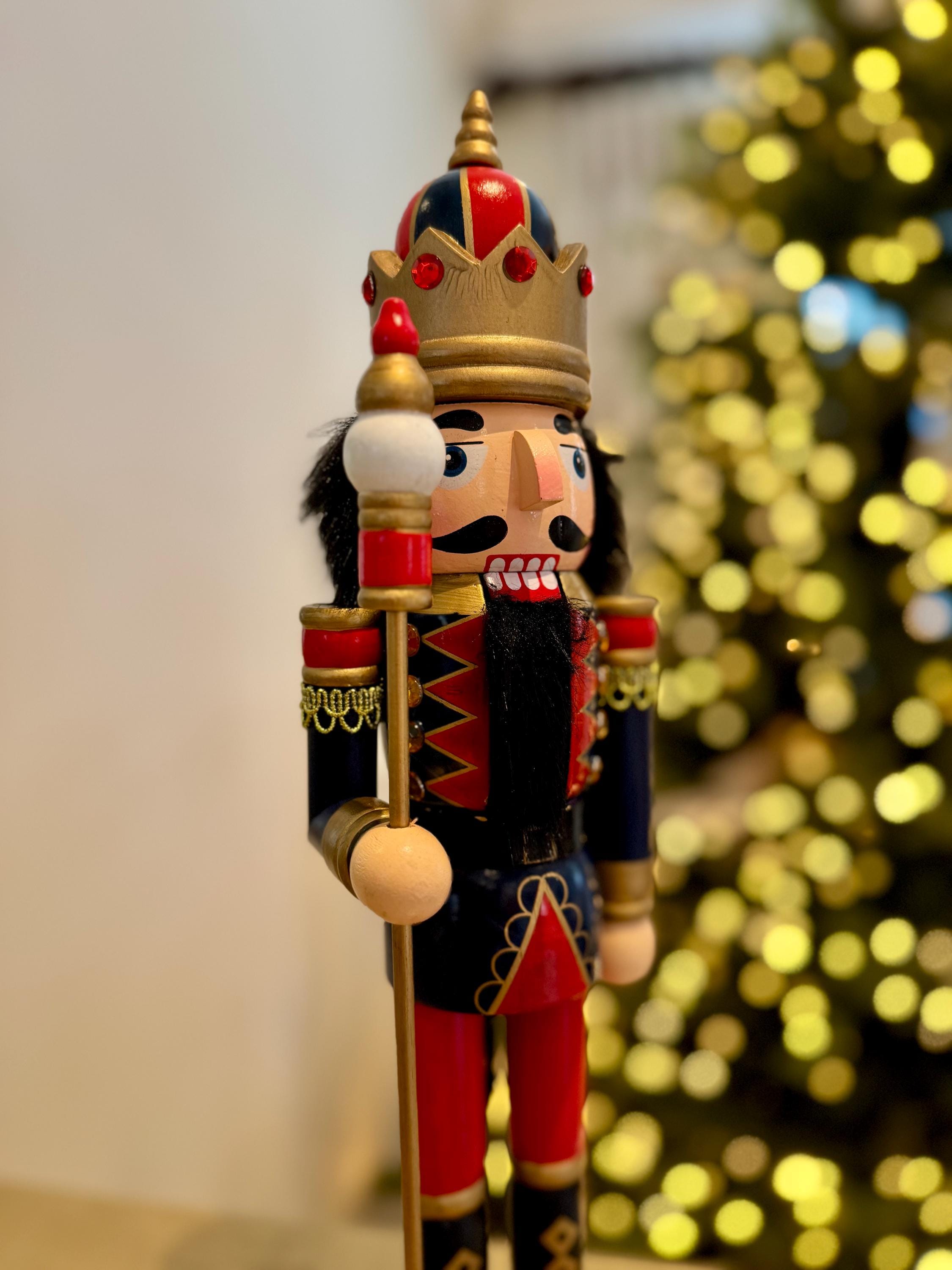 LULU Deer Christmas Nutcracker Ornament ,12inch King