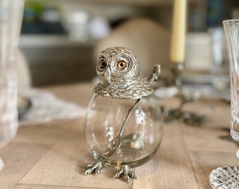 Owl Jar and Spoon Set - Jam, Honey, Sugar, Preservatives
