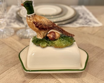 Pheasant Butter Dish