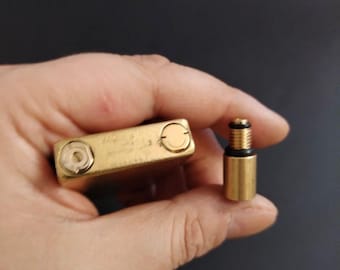 ST Dupont Ligne 2 Gatsby Brass Gas Refill Adapter – Compatible Butane Nozzle for Refill, Works Every Time, Save on Gas, Reusable Tool