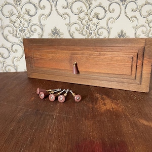 Vintage Brass Swivel Drawer Pull Set of 6 – Salvaged Hardware with Plastic Tips