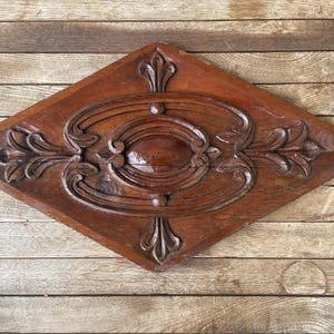 Antique Ottoman Carved Solid Cedar Wood Architectural Gothic Panels