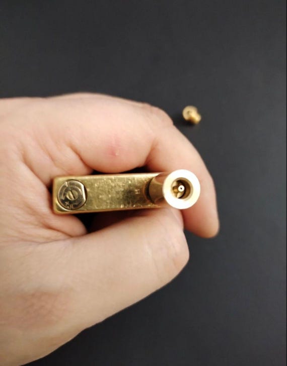 cigarette lighter refill ST Dupont Ligne 2/gatsby Lighter: Brass Butane Refill Adapter