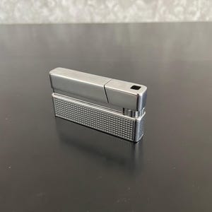 Vintage Silver Match Butane Lighter: 1950s French Collectible