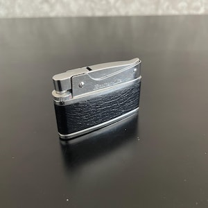 Vintage Brother Lite Gas Lighter | 1960s Japanese Butane Lighter | Chrome & Leather | Fully Functional