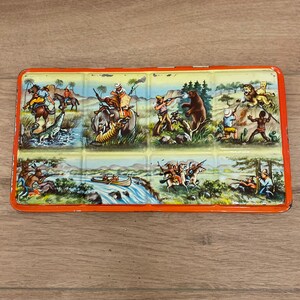 Tin Watercolor Paint Can, Vintage Original Collectible Tin Can