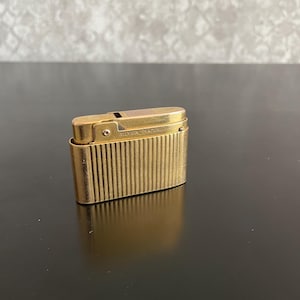 Vintage Silver Match Gas Lighter | 1950s French Butane Lighter | Rare Model | Fully Functional l Gold Lighter
