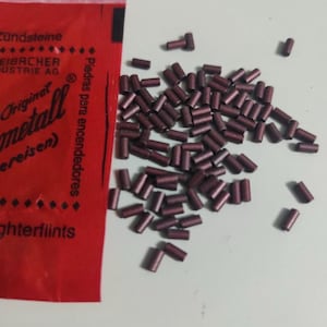 Rare Original Auermetall Lighter Flints – 100 Pieces per Bag – Treibacher Made – Compatible with All Flint Lighters