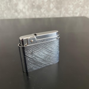 Vintage Silver Match Bantley Lighter: 1950s French Butane, Fully Functional