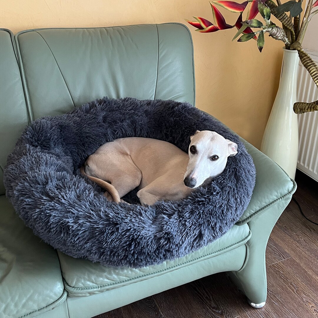 Fluffy Antistress Dog Bed & Cat Bed Cuddly Bed Donut Ø 80 Cm Etsy