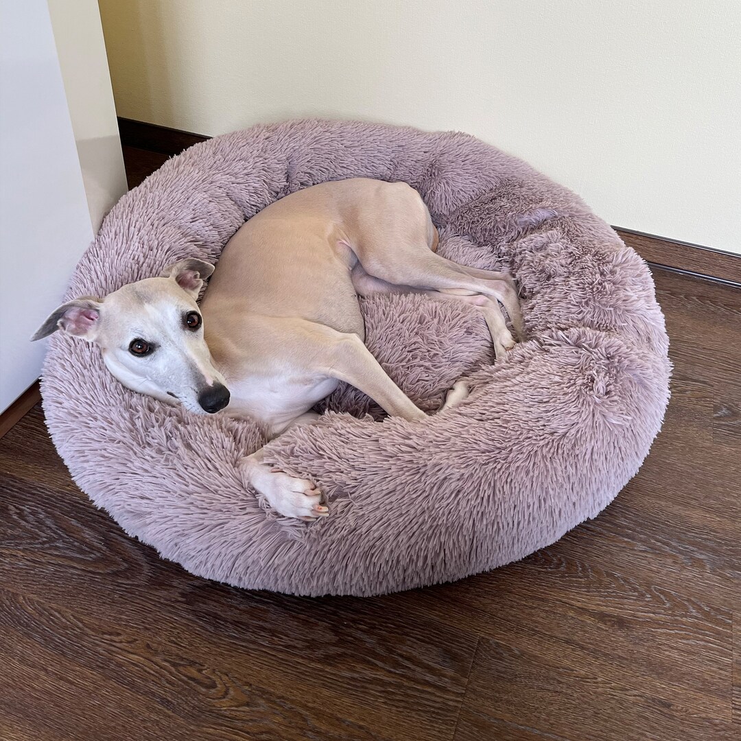 Fluffy Antistress Dog Bed & Cat Bed Cuddly Bed Donut Ø 100 Cm Etsy