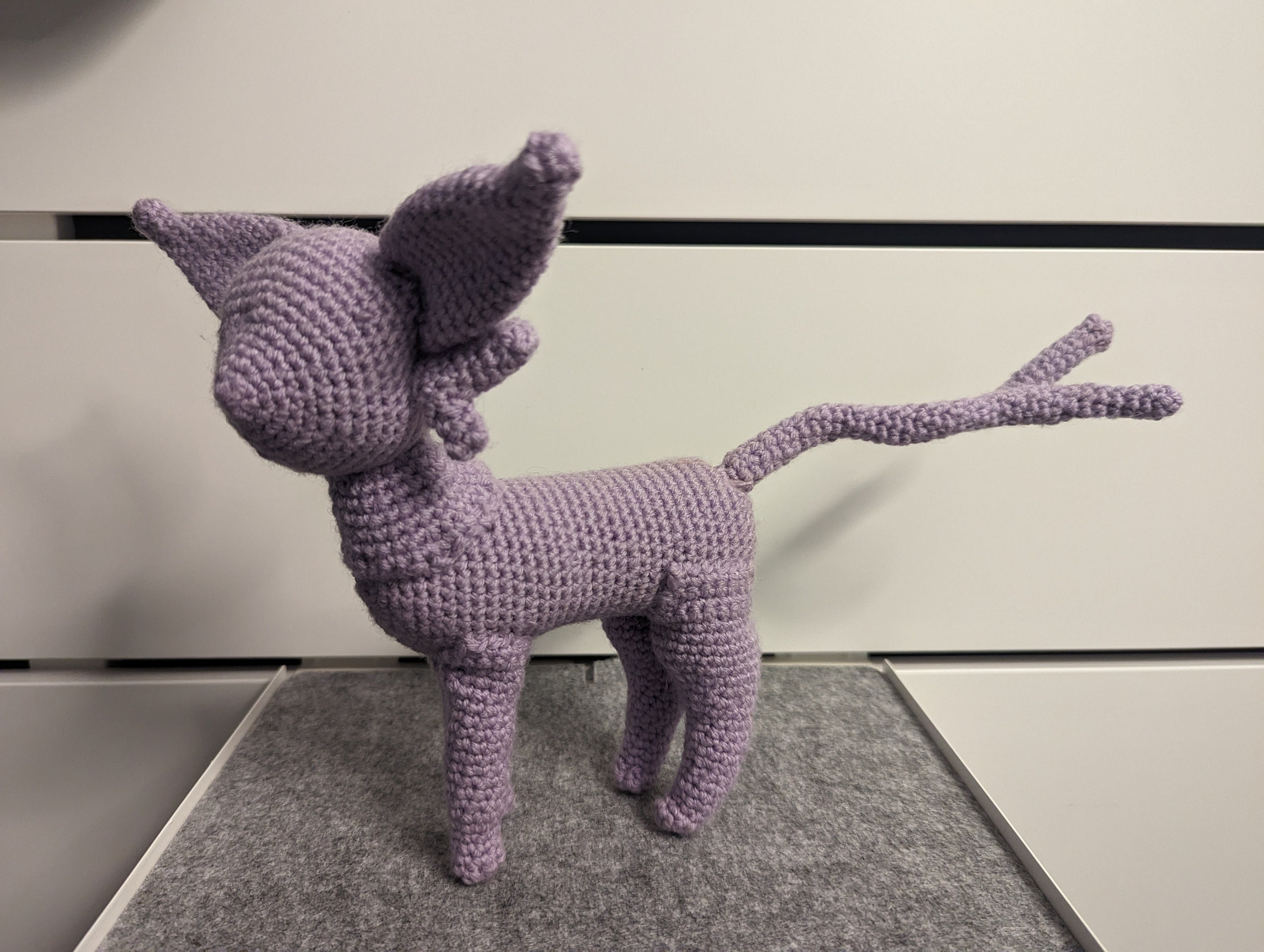 Crocheted Espeon Doll - Thumbnail 2